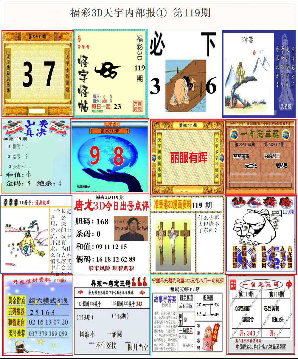 福彩3D天宇内部报①