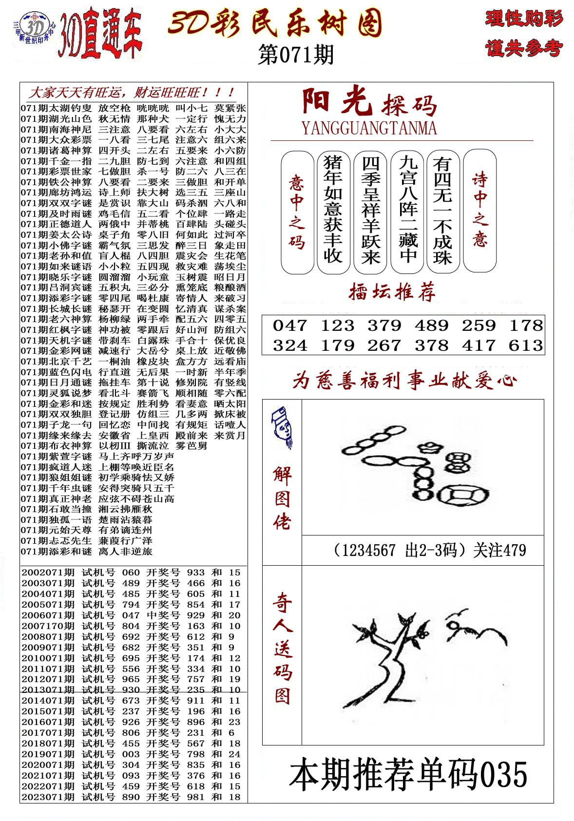 3D彩民乐树图