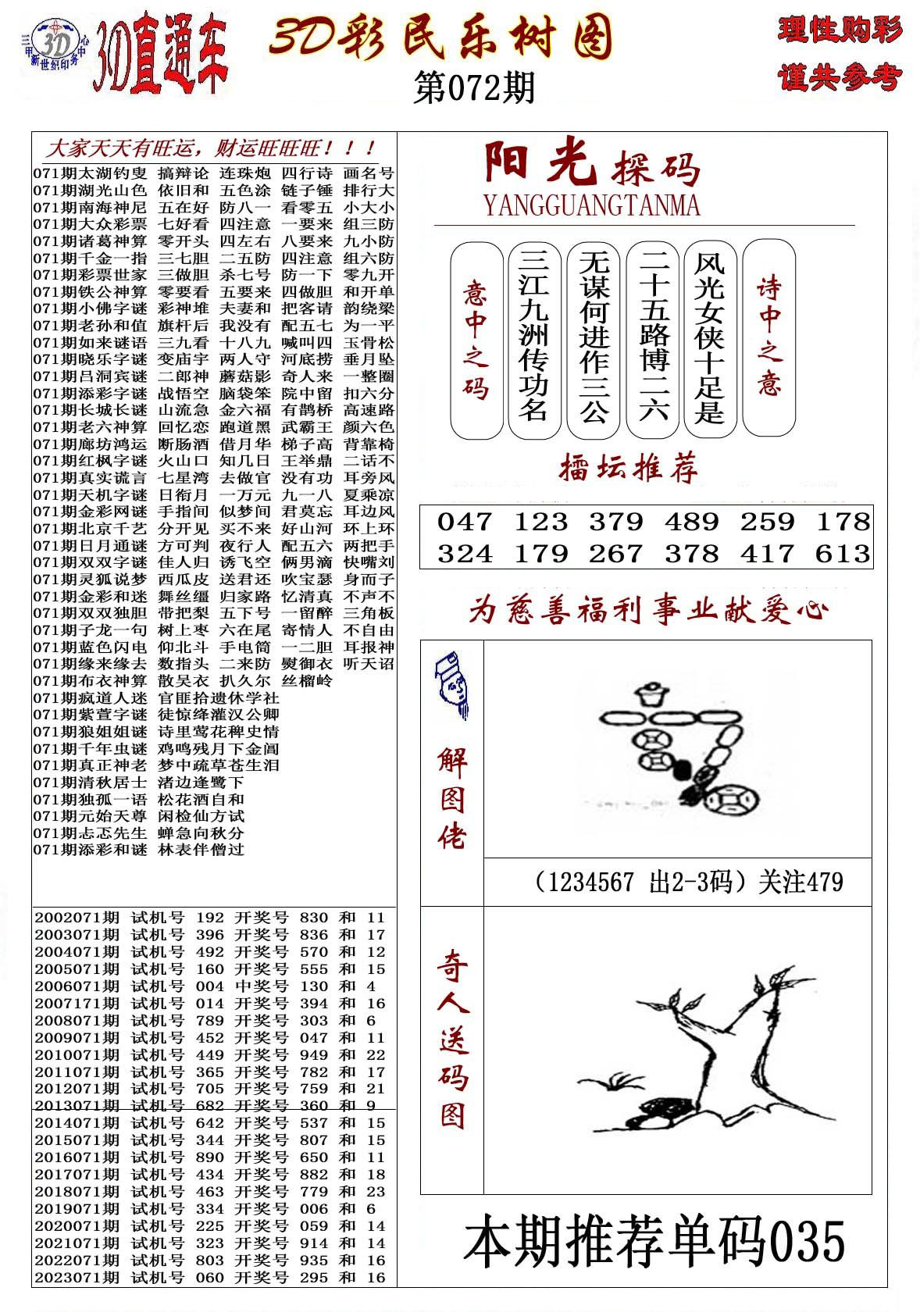 3D彩民乐树图