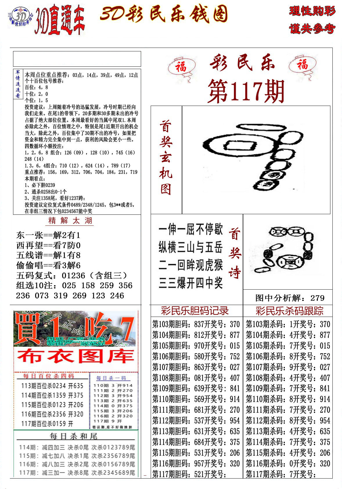 3D彩民乐钱图